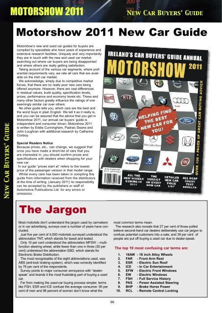 New Car Buyers' Guide - Motorshow