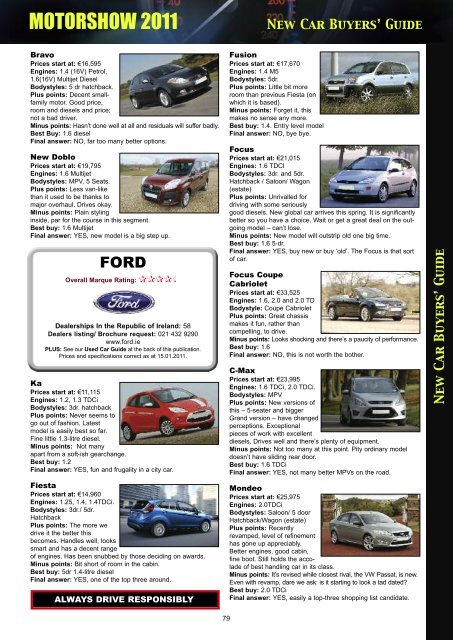 New Car Buyers' Guide - Motorshow