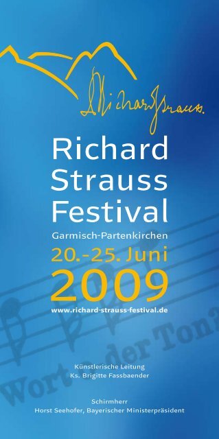 Förderkreis Richard-Strauss-Festspiele eV - Richard Strauss Festival