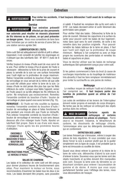 Operating/Safety Instructions Consignes d'utilisation/de sÃƒÂ©curitÃƒÂ© ...