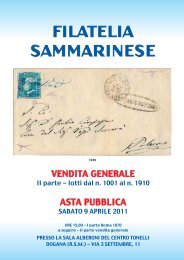 VENDITA GENERALE ASTA PUBBLICA - Filatelia Sammarinese