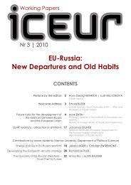 EU-Russia: New Departures and Old Habits - ICEUR-Vienna