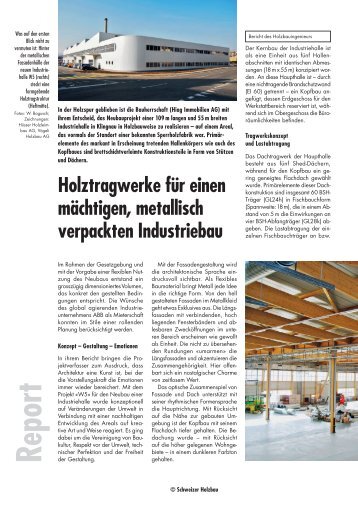 Report - Hüsser Holzleimbau AG