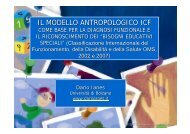 Il modello antropologico ICF come base per la ... - Dario Ianes