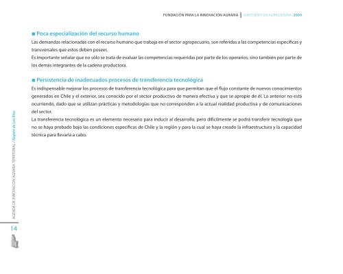 Agenda de InnovaciÃ³n Agraria Territorial de la RegiÃ³n de Los ... - Fia