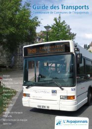 Guide des Transports - CommunautÃ© de Communes Arpajonnais