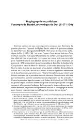 Hagiographie et politique : l'exemple de Baudri, archevÃªque de Dol ...