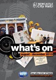 Seat plan - box office - Newcastle City Hall
