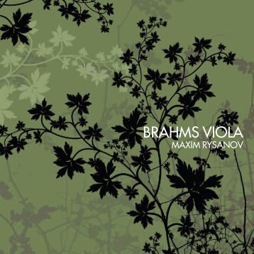 BRAHMS VIOLA - Onyx Classics