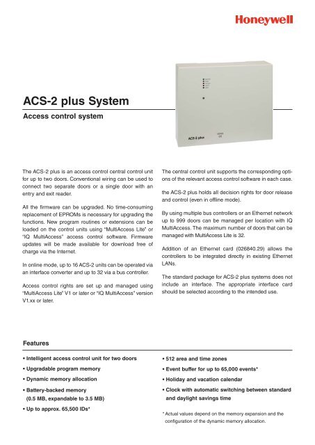 ACS-2 plus System
