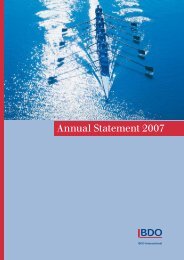 BDO - ANNUAL STATEMENT 2007 - BDO International