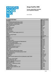 Anuga FoodTec 2006 - Itellico