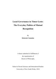Local Governance in Timor-Leste - Secretaria de Estado da Arte e ...