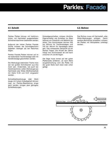 Parklex Facade Technisches handbuch