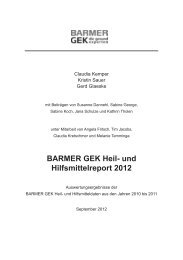 BARMER GEK Heil- und Hilfsmittelreport 2012 - Zentrum fÃ¼r ...
