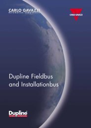 Dupline Fieldbus and Installationbus - Elblinger Elektronik