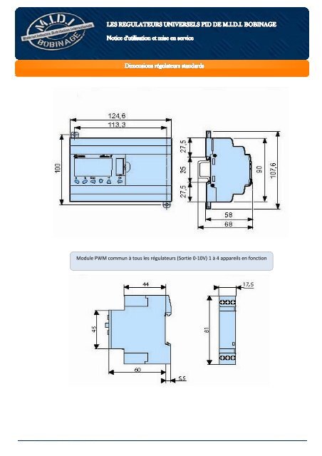 Notice technique d'utilisation et mise en service - MIDI Bobinage