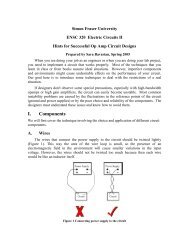 Op Amp Design Hints - Simon Fraser University