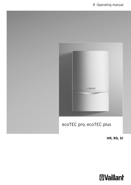 ecoTEC Uputstvo za upotrebu.pdf - Vaillant