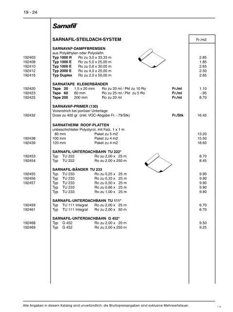 bedachungs- und fassadenverkleidung - Baustoffe Einsiedeln AG