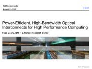 Power-Efficient, High-Bandwidth Optical ... - Hot Interconnects