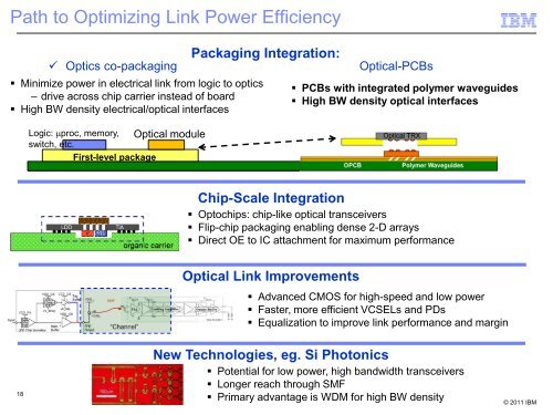 Power-Efficient, High-Bandwidth Optical ... - Hot Interconnects