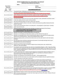 infrastructure es&pc; checklist