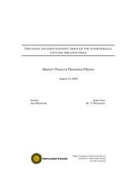 Master's Thesis in Theoretical Physics - Universiteit Utrecht