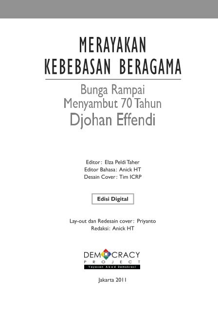 Merayakan Kebebasan Beragama - Democracy Project