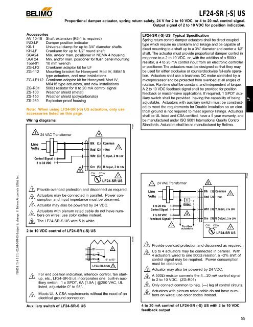 BELIMO-LF24SR - NCA Manufacturing