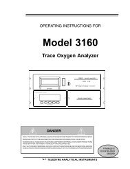 3160 - Trace oxygen analyzer - Teledyne Analytical Instruments