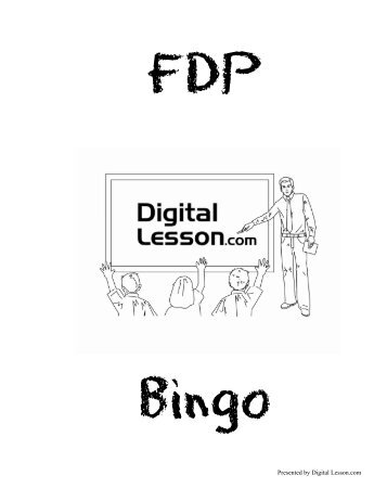 Game - Fraction, Decimal, Percent Bingo - DigitalLesson.com
