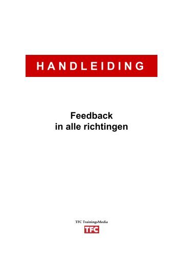 Handleiding "Feedback in alle richtingen"