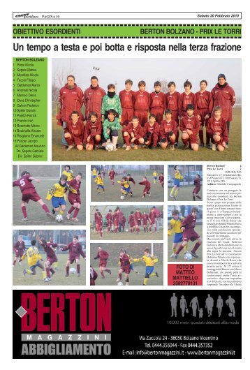 BERTON BOLZANO - PRIX LE TORRI - SPORTquotidiano