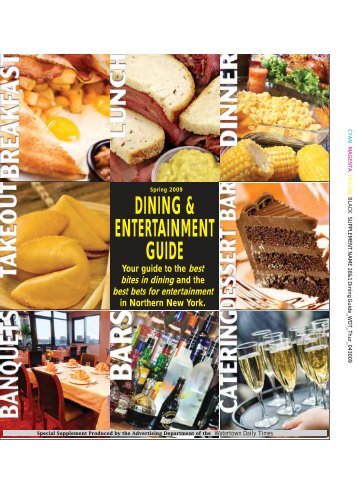 DINING & ENTERTAINMENT GUIDE - Watertown Daily Times