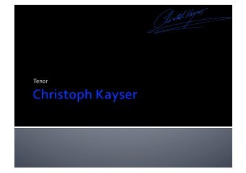 Inhalte - Christoph Kayser
