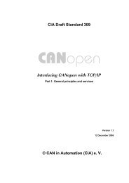 Interfacing CANopen with TCP/IP