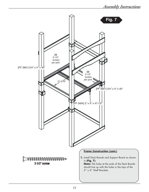 Assembly Instructions - Swing-N-Slide