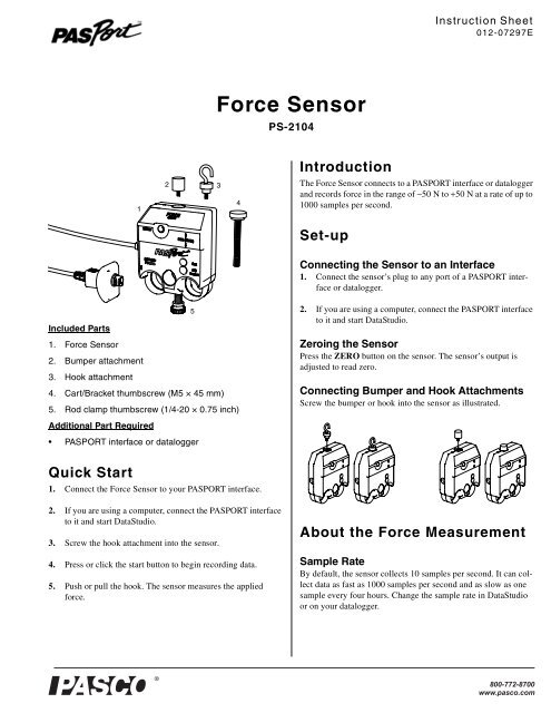 PASPORT Force Sensor