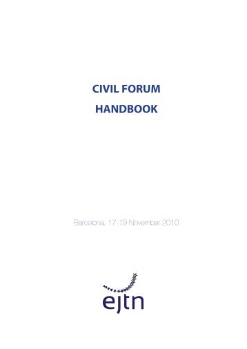 EJTN Civil Forum Handbook - EJTN Website