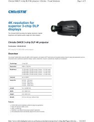 4K resolution for superior 3-chip DLP displays - The Chariot Group, Inc