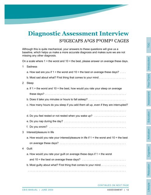 cognitive behavioural interpersonal skills manual - GPSC