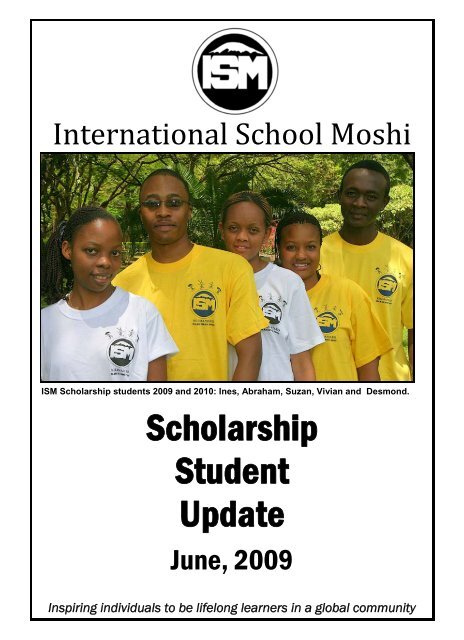 Scholarship Student Update June 2009 - International School Moshi