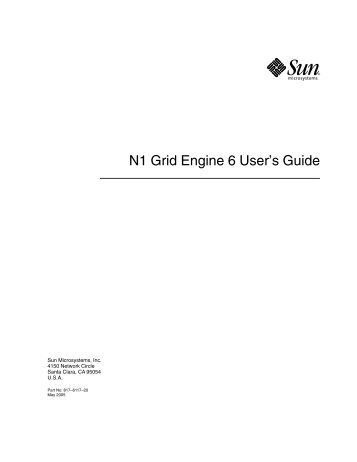 N1 Grid Engine 6 User's Guide - Oracle Documentation