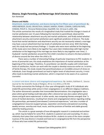 Literature review on divorce pdf picture