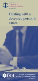 Dealing with a deceased person's estate - Northern Ireland Court ...