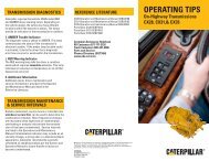 CAT CX31 Transmission Operating Tips - LZ Bus Company Inc.