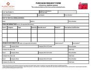 PURCHASE REQUEST FORM