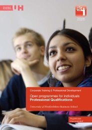 View the Corporate courses brochure (PDF - 0.73 Mb) - University of ...