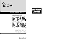 instruction manual - ICOM Canada